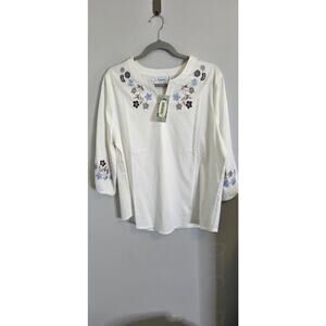 Womens National Blouse XL Embroidery